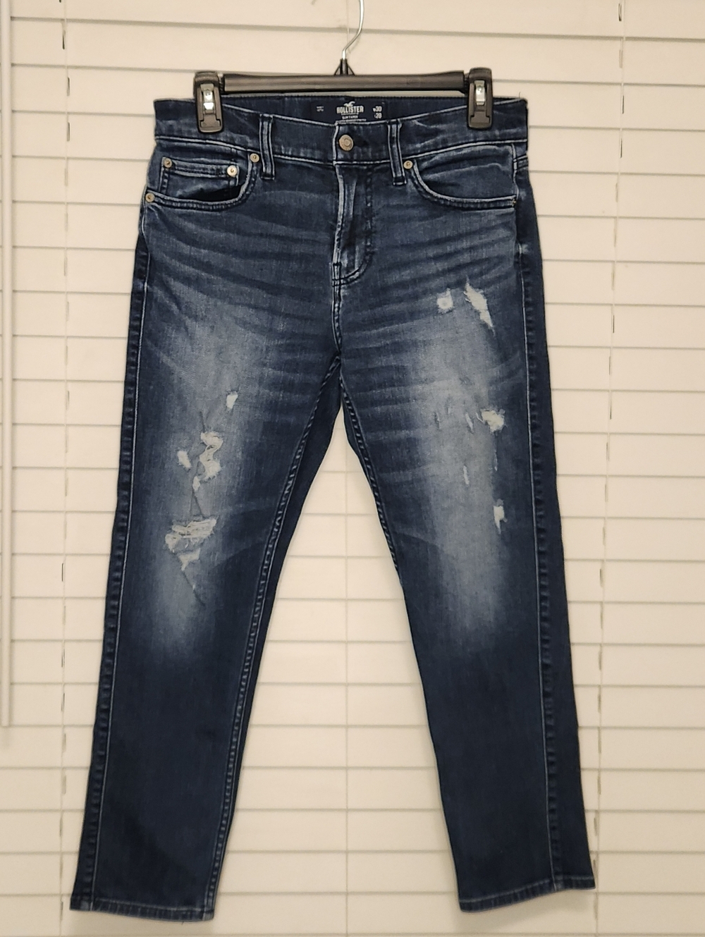 Hollister Slim Taper Distressed Men's Jeans Size 30W 28L